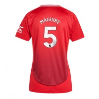 Camiseta Manchester United Harry Maguire #5 Primera Equipación para mujer 2024-25 manga corta